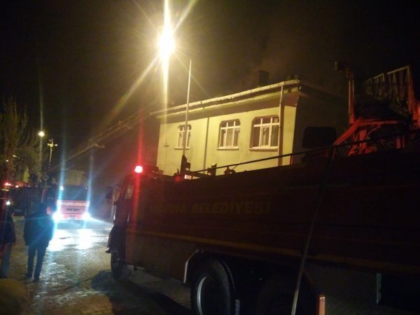 Amasya'da ev yangını
