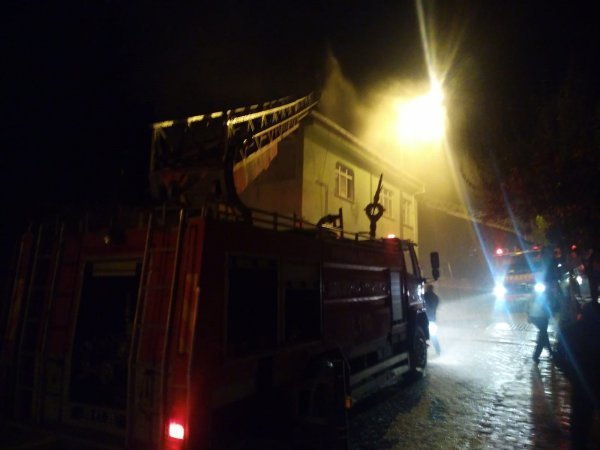 Amasya'da ev yangını