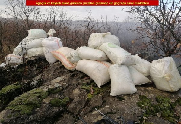 Diyarbakır'da PKK'ya ağır darbe: 2 ton esrar 